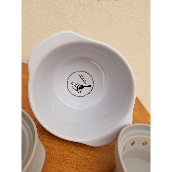 Pampered Chef Breakfast Microwave Sandwich Breakfast Maker #2634  Ceramic White - Picture 7 of 8